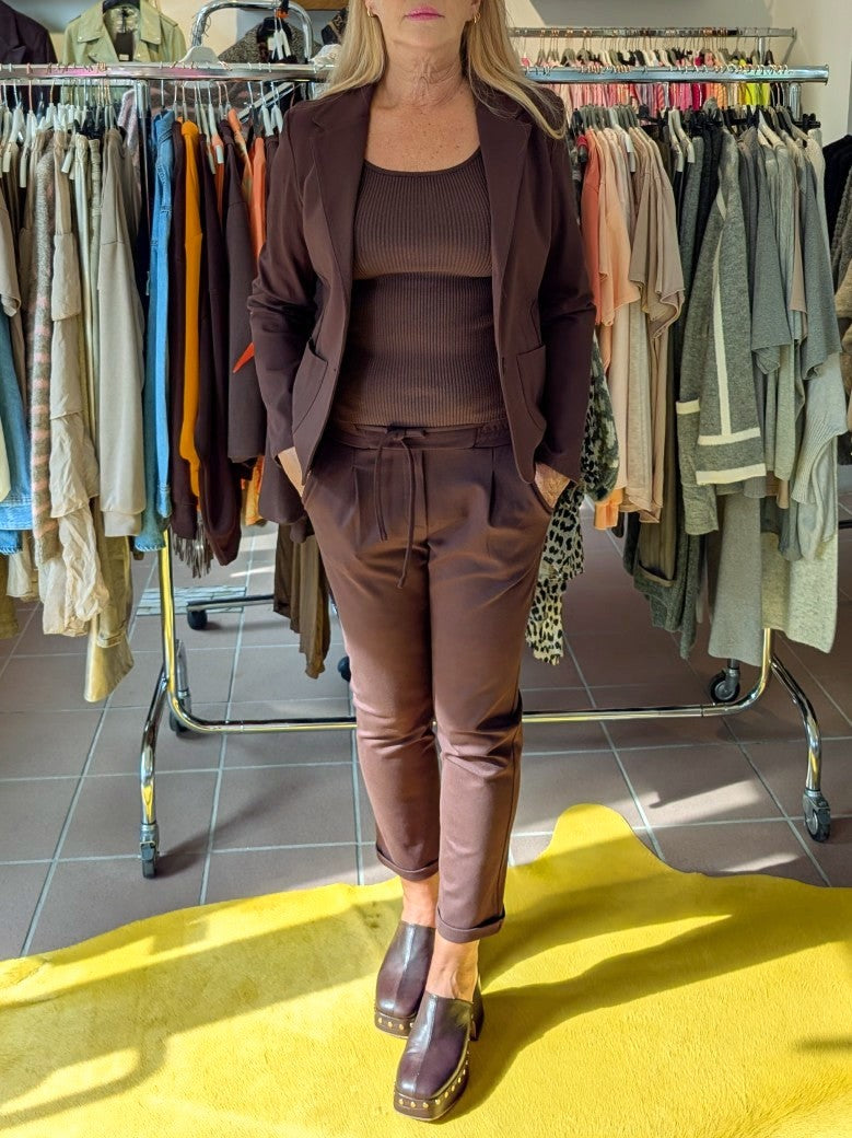 Blazer Viskose Braun Moro Größe L - L804-1900