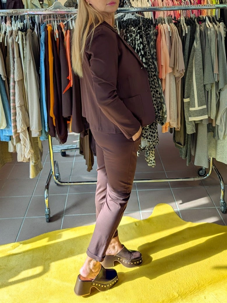 Blazer Viskose Braun Moro Größe L - L804-1900