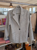 Blazer Sportlich Elegant Hellgrau, One Size