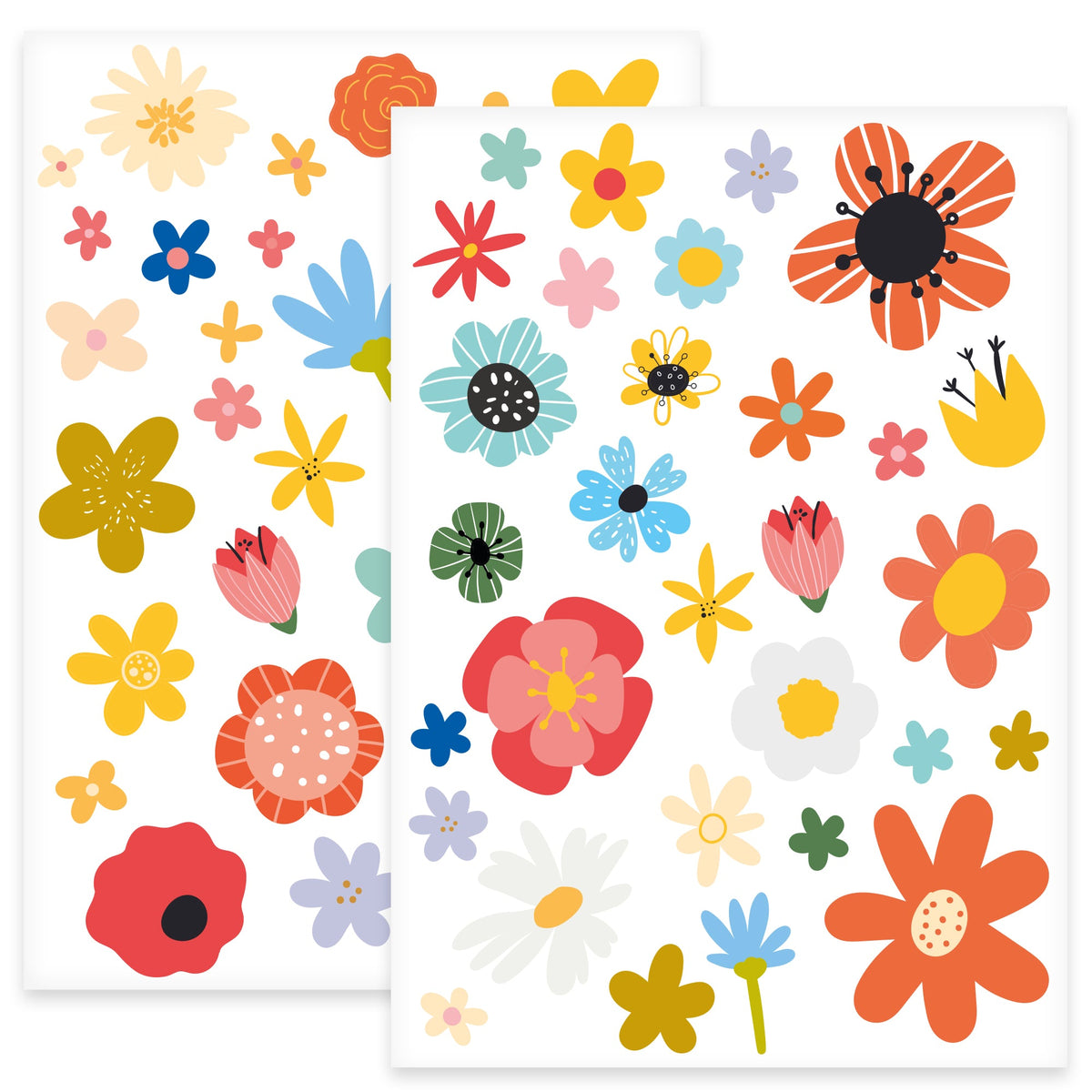 Wandtattoo Kinderzimmer Blumen Design