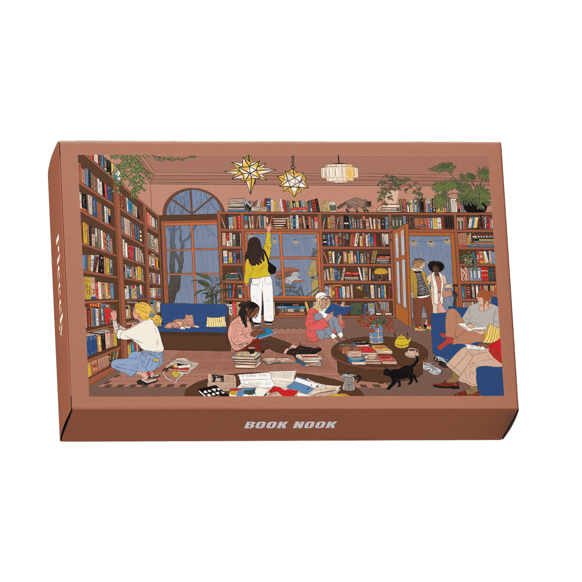 Piecely Book Nook Minipuzzle, 99 Teile Namma Markt