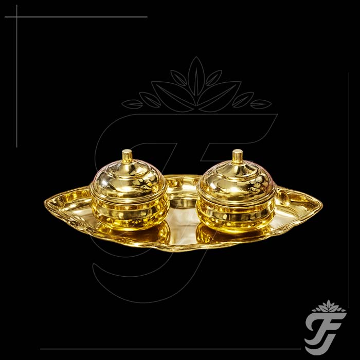 BRASS KUMKUM CHIMIL-TRAY product image 1