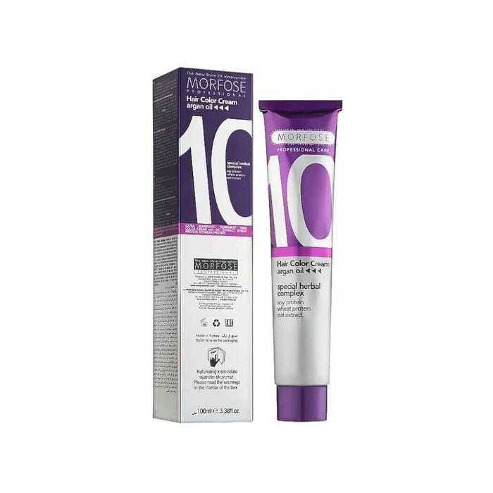 Morfose - Hair Color Cream 10 Argan Oil 100 ml / Brown