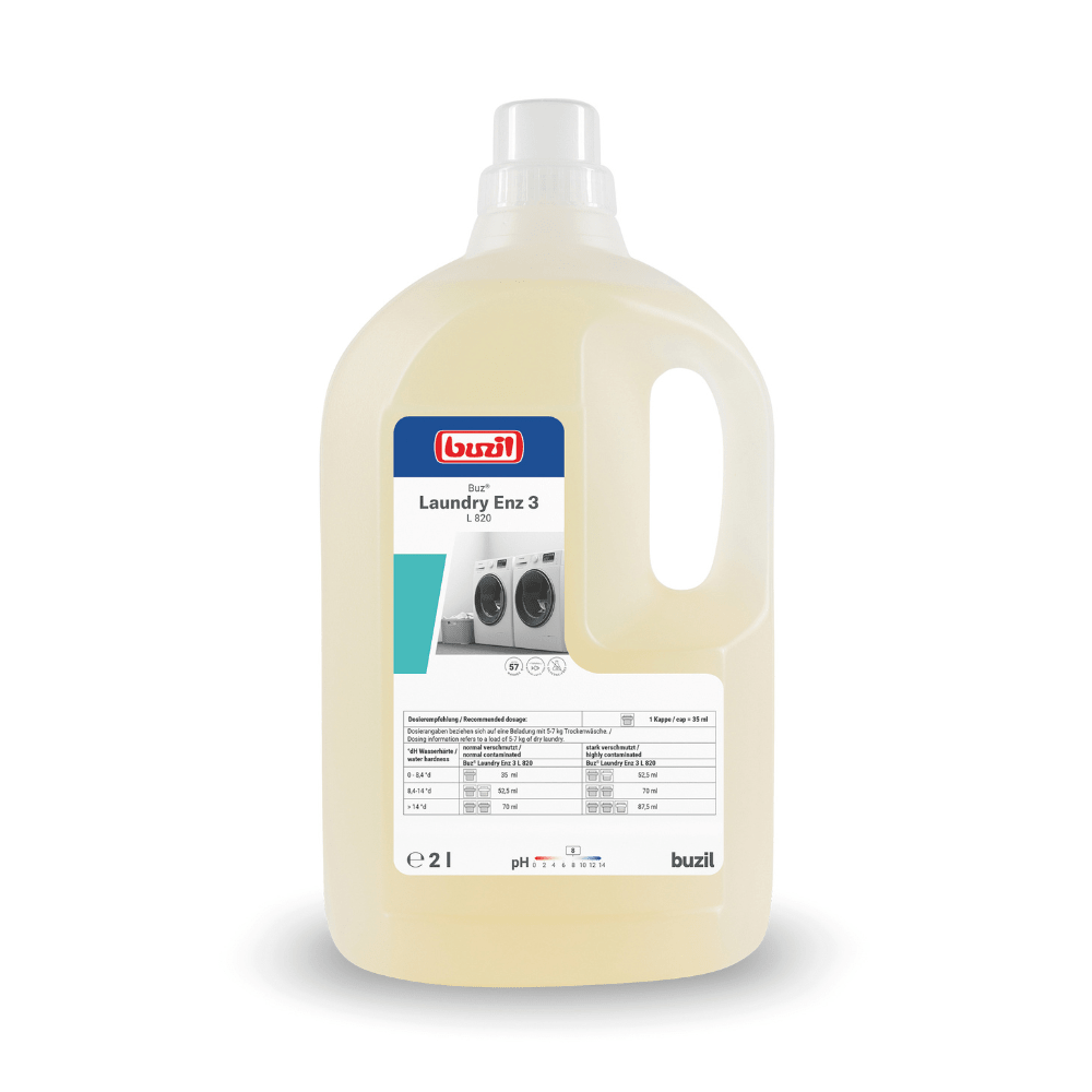 Buzil Buz® Laundry Enz 3 L 820 Enzymhaltiges Flüssigwaschmittelkonzentrat