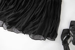 Damen Seidenkleid mit Puffärmeln | Luftsüßes Boho Maxikleid