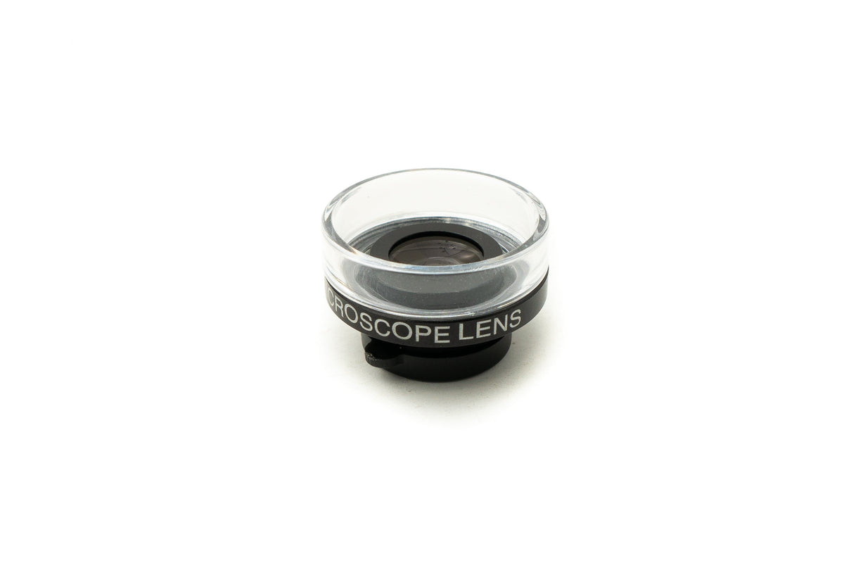 Super Makro Linse 30x 37 mm Mikroskop Filter mit Hülle für iPhone 15 Plus | System-S