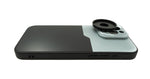 Objektiv Hülle 37 mm kompatibel mit Effekt Linse mit Gewinde für iPhone 15 Pro Max in Schwarz Grau | System-S