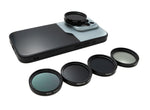 ND Filter Set 37 mm Neutraldichte mit Gewinde Hülle und Tasche für iPhone 15 Pro | System-S