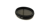 ND Vario Filter 37 mm 2 bis 400 Neutraldichte mit Gewinde Hülle für iPhone 15 Pro | System-S