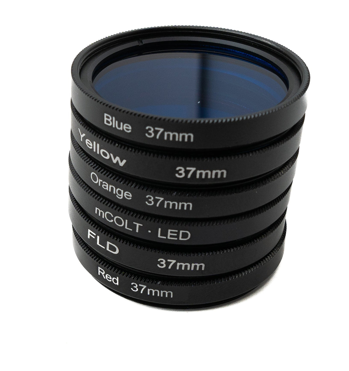 Farbfilter Set 37 mm 6 Stück Farbe Linse Filter mit Gewinde Hülle für iPhone 15 Plus | System-S