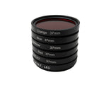 Farbfilter Set 37 mm 6 Stück Farbe Linse Filter mit Gewinde Hülle für iPhone 15 Pro | System-S
