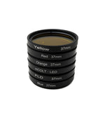 Farbfilter Set 37 mm 6 Stück Farbe Linse Filter mit Gewinde Hülle für iPhone 15 Pro Max | System-S