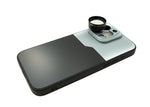 Zoom Linse 3x Tele Objektiv 37 mm Filter mit Hülle für iPhone 15 Pro Max in Schwarz Grau | System-S