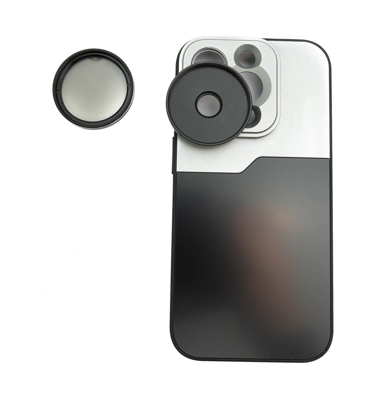 CPL Filter 37 mm Circular Polarizer Linse mit Gewinde Hülle für iPhone 14 Pro | System-S