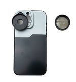CPL Filter 37 mm Circular Polarizer Linse mit Gewinde Hülle für iPhone 15 Pro Max | System-S