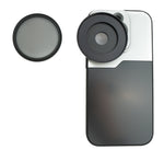 CPL Filter 52 mm Circular Polarizer Linse mit Gewinde Hülle für iPhone 14 Pro | System-S