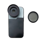 CPL Filter 52 mm Circular Polarizer Linse mit Gewinde Hülle für iPhone 15 | System-S