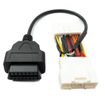 OBD2 16 Pin Kabel 30 cm Diagnose Scanner Adapter für Tesla Model 3 & Y in Schwarz | System-S