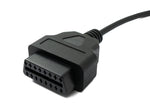 OBD2 16 Pin Kabel 30 cm Diagnose Scanner Adapter für Tesla Model 3 & Y in Schwarz | System-S