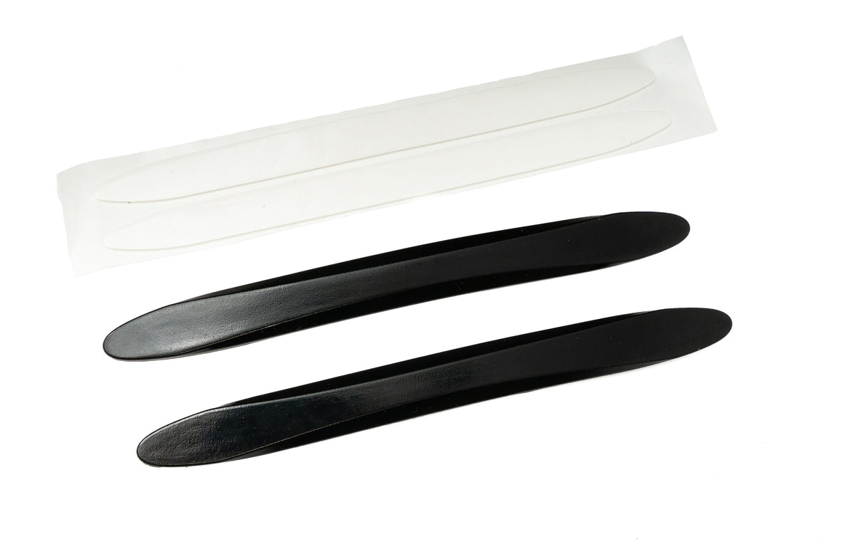 2x Auto Tür Schutz Streifen Anti Kollision Universal aus PVC in Schwarz | System-S