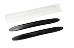 2x Auto Tür Schutz Streifen Anti Kollision Universal aus PVC in Schwarz | System-S
