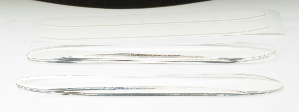 2x Auto Tür Schutz Streifen Anti Kollision Universal aus PVC in Transparent | System-S