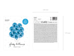 50 Stk. Luftballon Ø30cm "Uni Glossy" | Blau