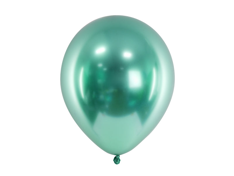 50 Stk. Luftballon Ø30cm "Uni Glossy" | Grün