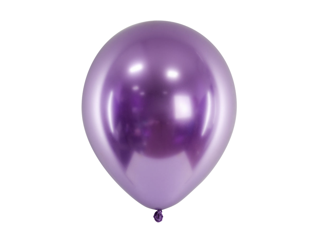 10 Stk. Luftballon Ø30cm "Uni Glossy" | Lila