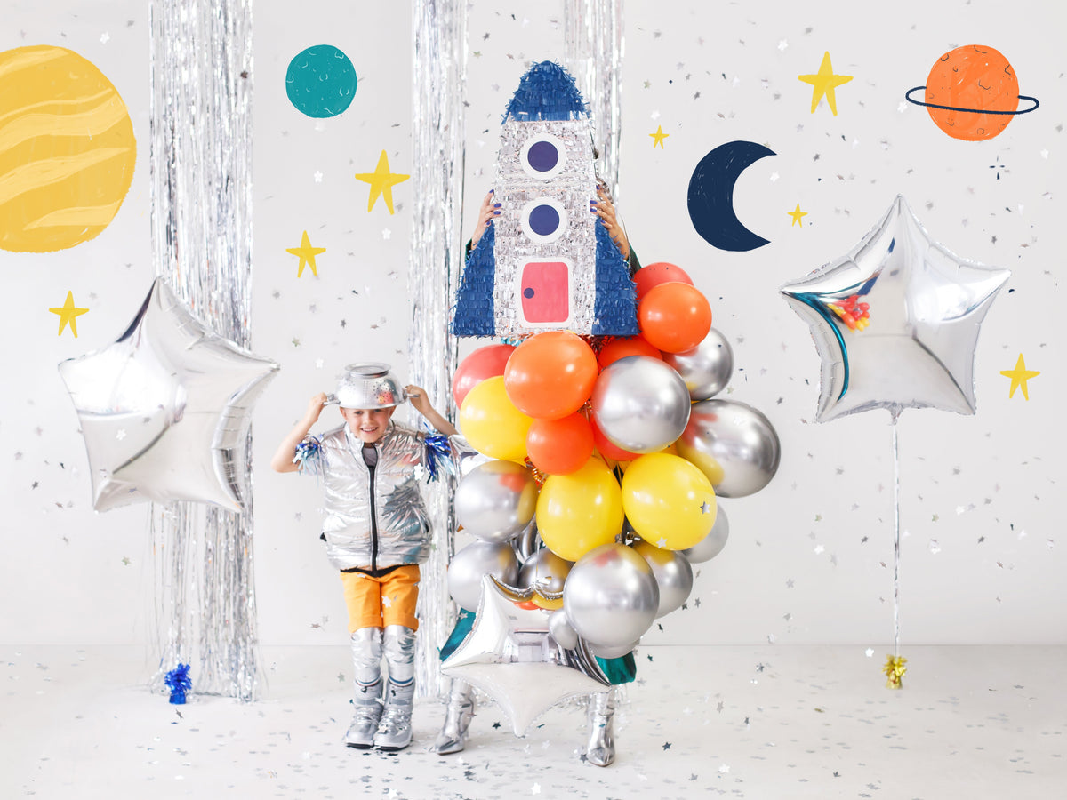 50 Luftballons Uni Glossy Ø30/33cm | Silber
