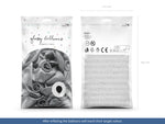 50 Luftballons Uni Glossy Ø30/33cm | Silber