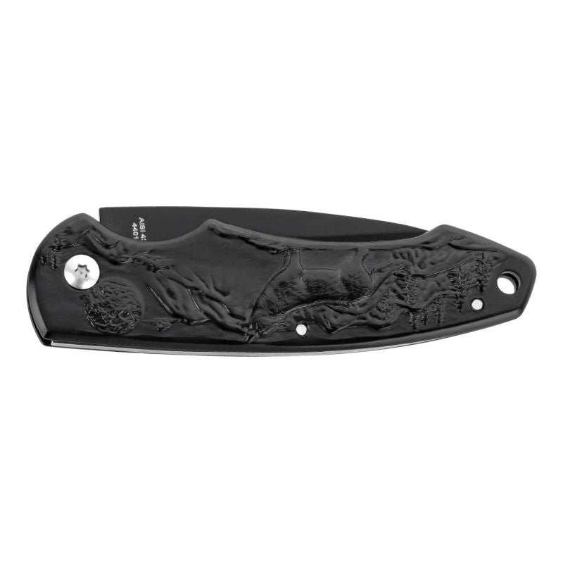 CJH Taschenmesser, Wolf, schwarz