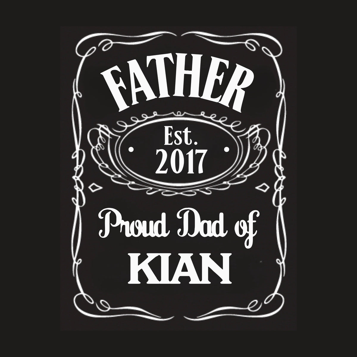 PAPA T-Shirt JACK DANIELS STYLE personalisiert