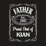 PAPA T-Shirt JACK DANIELS STYLE personalisiert