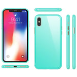NALIA Magnetische 360° Glas Hülle kompatibel mit iPhone XS Max, Ultra-Slim Hard-Case Dünnes Hartglas Back-Cover mit Rahmen & Display-Schutz, Full-Body Schutzhülle Bumper Handy-Tasche