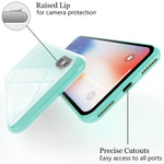 NALIA Magnetische 360° Glas Hülle kompatibel mit iPhone XS Max, Ultra-Slim Hard-Case Dünnes Hartglas Back-Cover mit Rahmen & Display-Schutz, Full-Body Schutzhülle Bumper Handy-Tasche