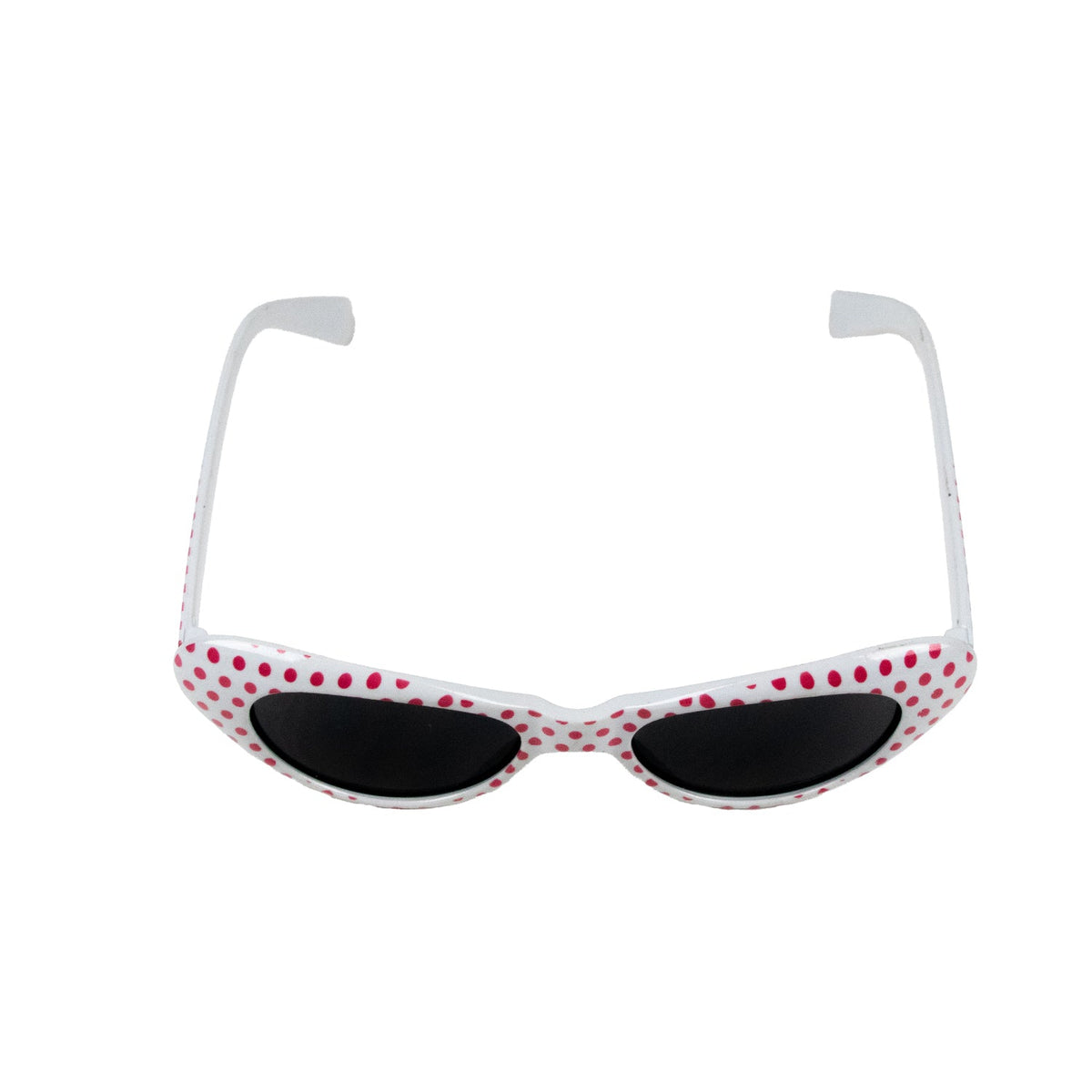 Cat Eye Brille Sandy mit Punkten | Weiß Rosa