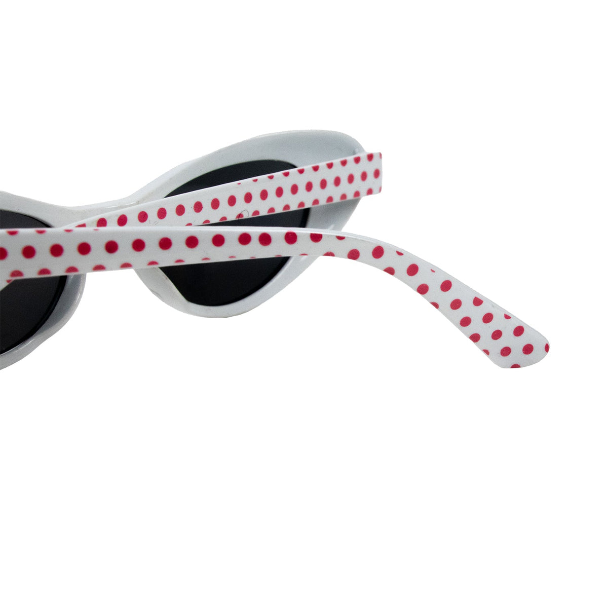 Cat Eye Brille Sandy mit Punkten | Weiß Rosa