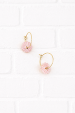 Creolen mit zarter Perlenblume- DELIGHT SPRING