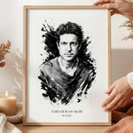 FOTO-POSTER TUSCHE ZEICHNUNG personalisiert
