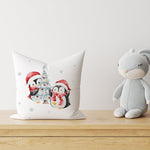 "Winter Pinguine" Premium Dekokissen