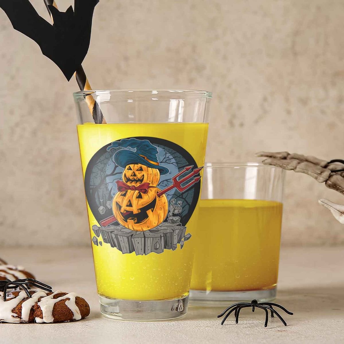 Leonardo Wasserglas mit UV-Druck "Pumpkin" für Halloween