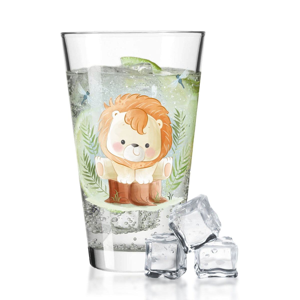 Leonardo Wasserglas mit UV-Druck "Löwe" - Für Kinder