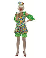 Clownette Daffy Zirkus Kostüm für Damen