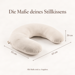 Stillkissen U-Form Musselin – abnehmbarer Bezug