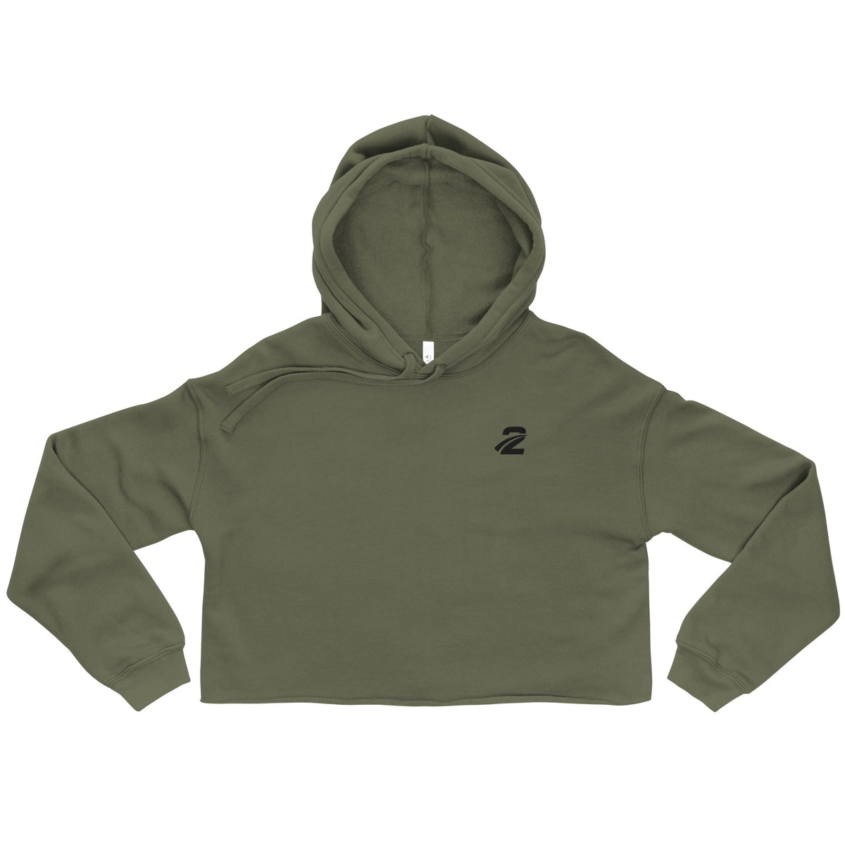 Crop Hoodie 'Khaki'