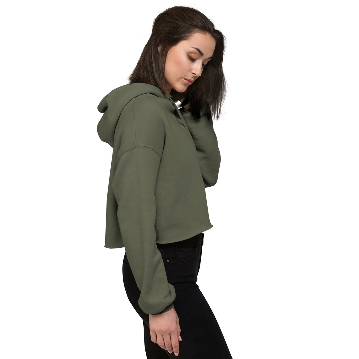 Crop Hoodie 'Khaki'
