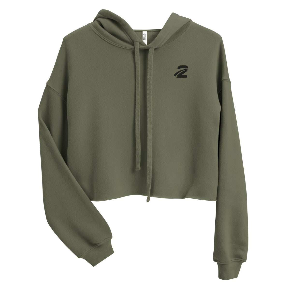 Crop Hoodie 'Khaki'