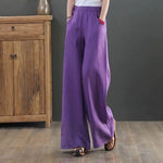 Luftige Damen Sommer Stoffhose