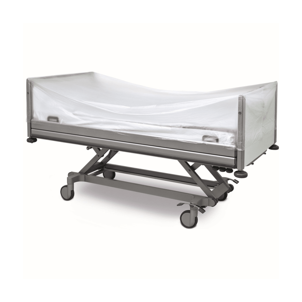 DEISS Universal Bettenabdeckungen aus HDPE, transparent | Karton (1 Packung)
